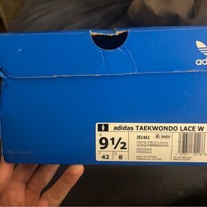 adidas Blue Taekwondo Lace W Shoe Box